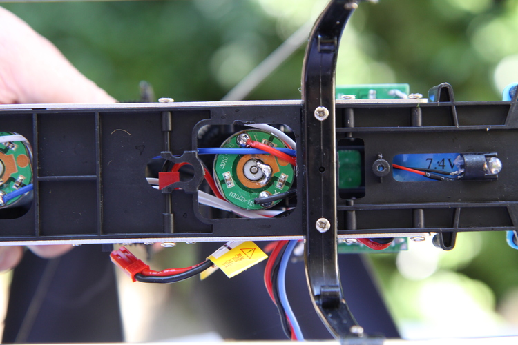 Under side, main motor