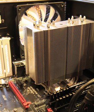 cpu cooler installed space
