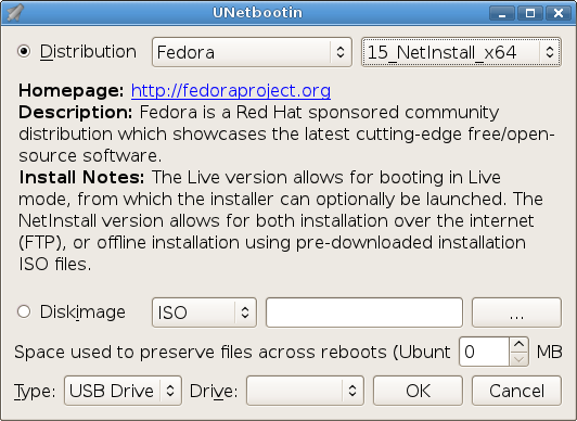 unetbootin screen